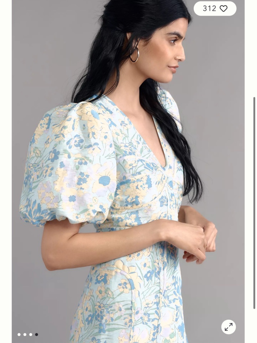 Lovaan Adeline Linen Silk Blend Mini Dress — image 5 of 8